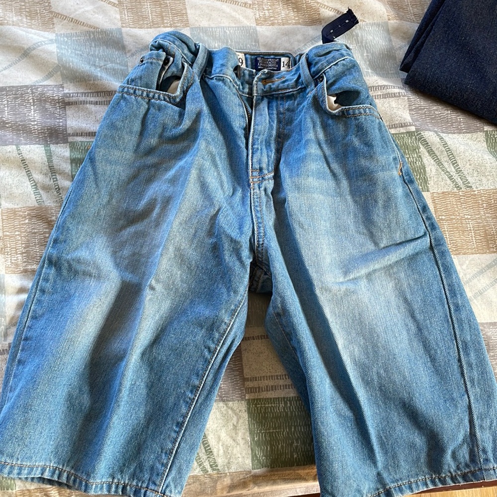 Boy size 14 light blue Jean  shorts